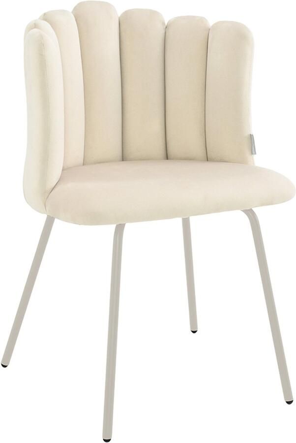 Milton & Oldbrook Velvet Eetkamerstoel Julfa Beige