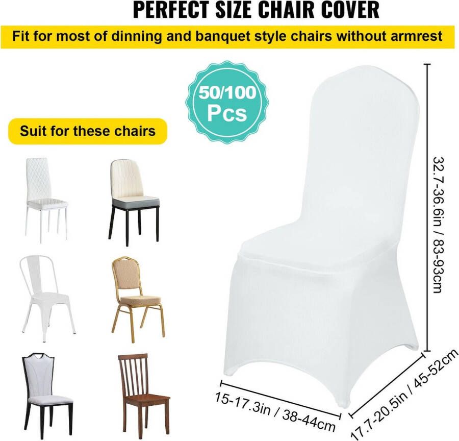 Mima Stoelhoes Witte Stoelhoes Stoelhoezen Eetkamerstoelen Wit 50 Stuks Trouwstoel Hoezen