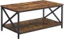 MINA Salontafel X-vormige stutten met Stalen frame en planken industrieel design - Thumbnail 1