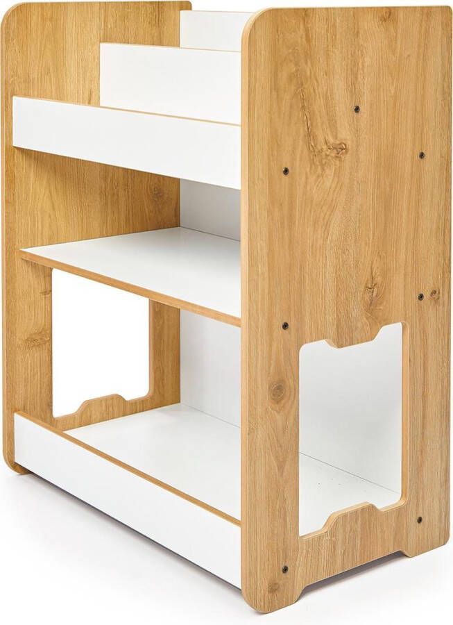 Minera Seagull Montessori Speelgoedkast Kinder boekenkast Kinderkamer boekenrek Opbergkast Boekenkastje Opbergkast voor kinderen Boekenrek Opbergkist Speelgoed