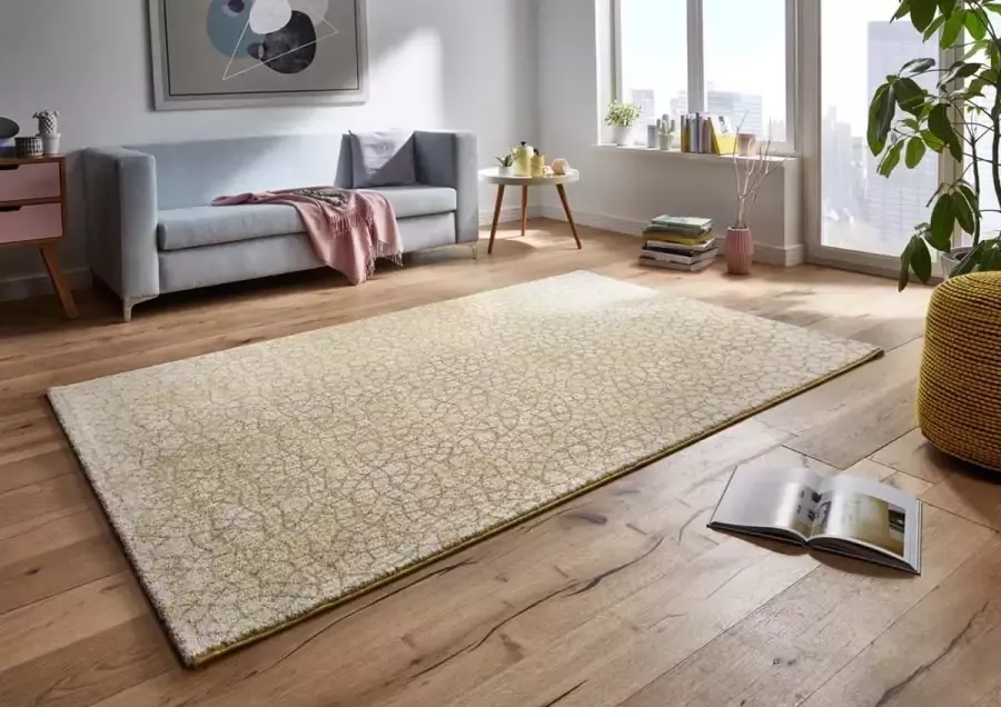 Mint rugs Modern design vloerkleed Dream geel 80x150 cm