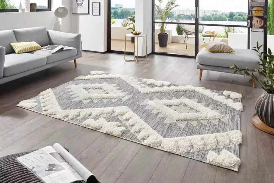 HANSE Home Vloerkleed Ifrane Reliëfstructuur gestreept motief slijtvast gemakkelijk in onderhoud - Foto 6