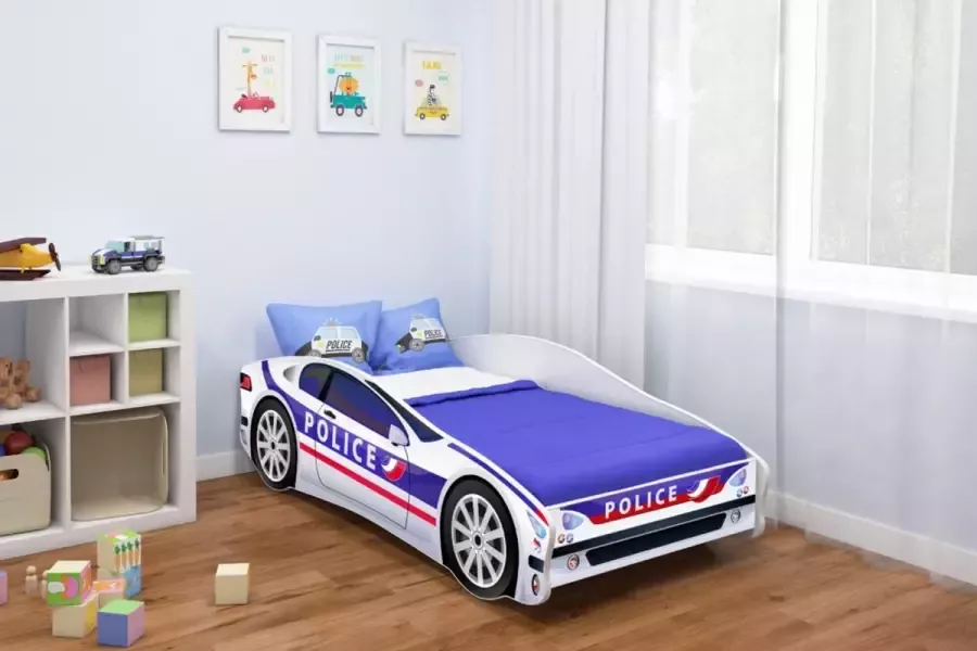 Mio Amore Kinderbed Politieauto NL 140cm x 70cm incl. matras