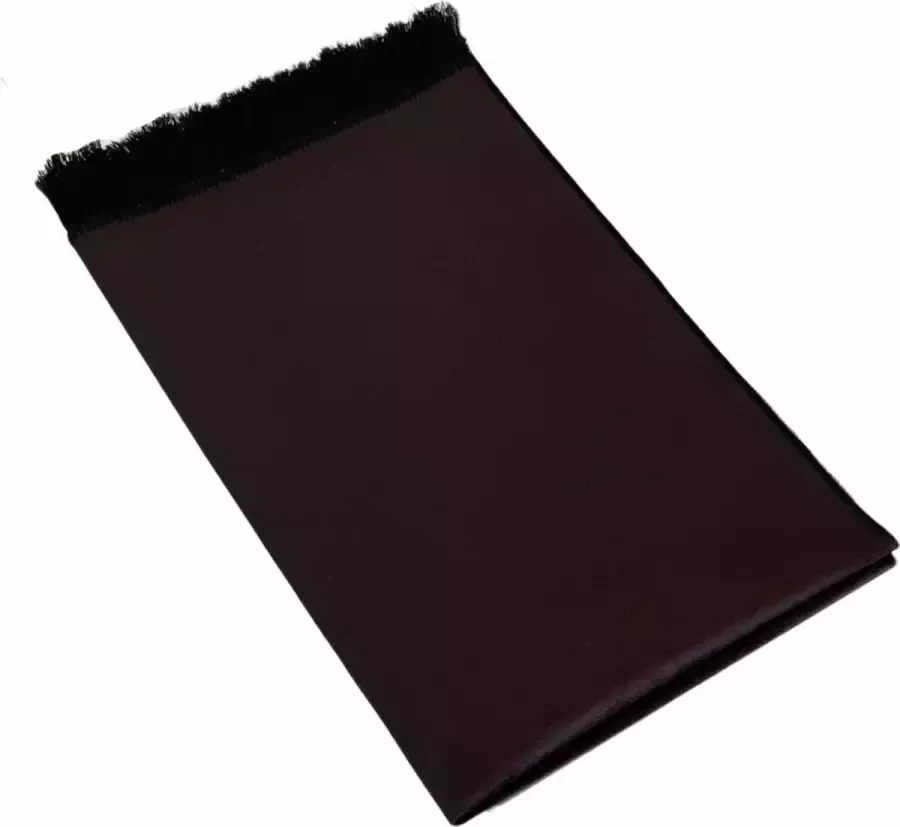 Mirac Gebedskleed Fluweel Dun Zwart