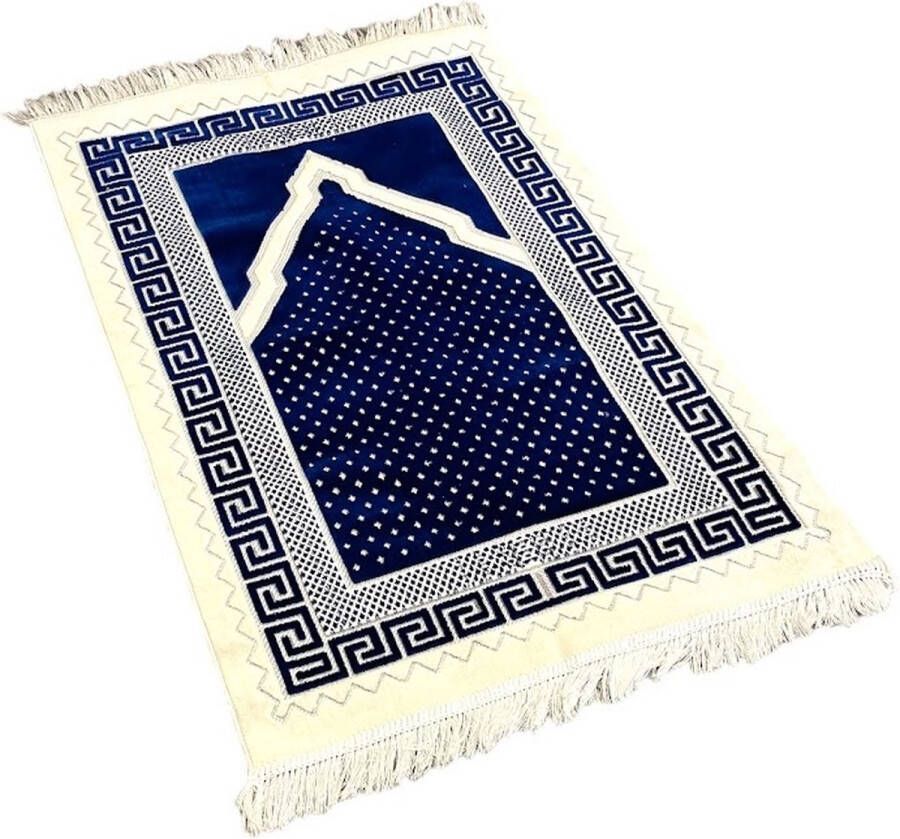 Mirac Gebedskleed met motief Blauw