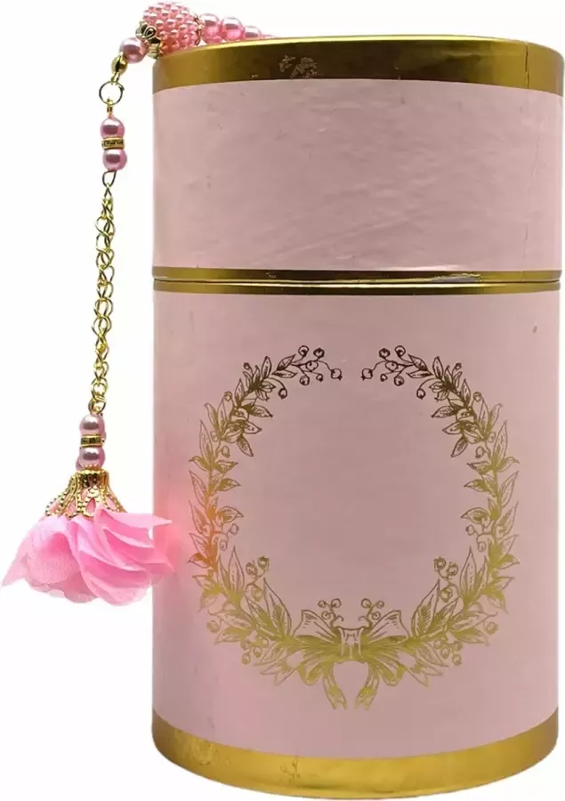 Mirac Geschenkset tafta in een Cilinder box roze