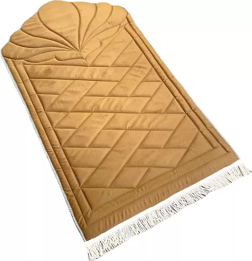 Mirac Luxe gebedskleed met voering goud