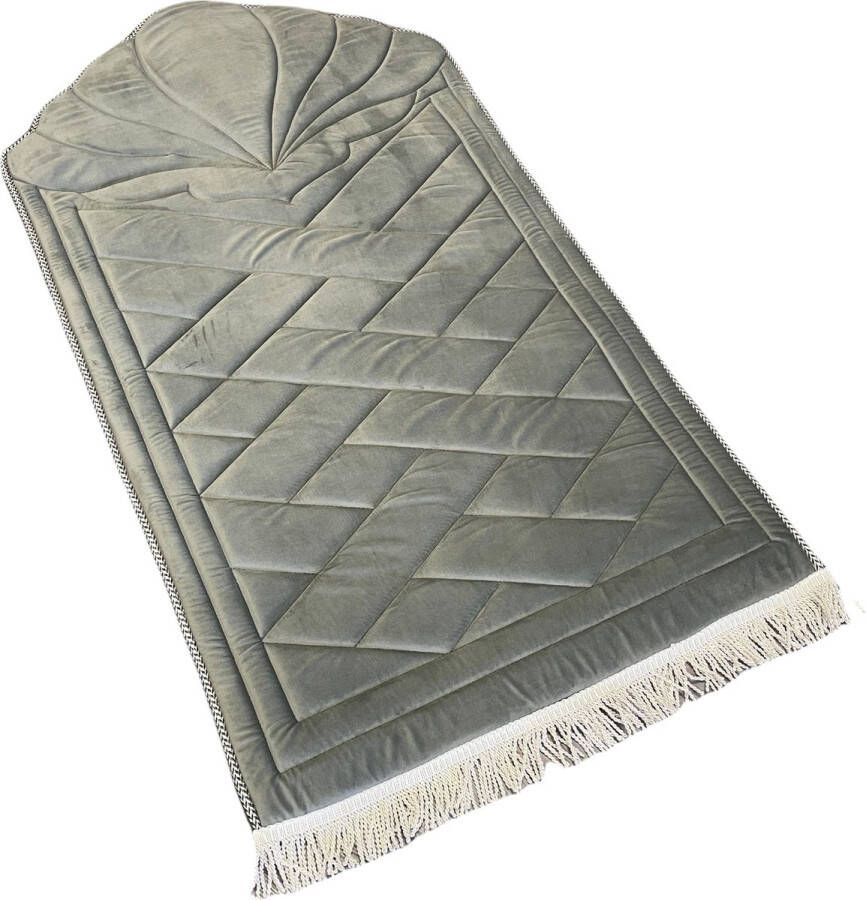 Mirac Luxe gebedskleed met voering grijs