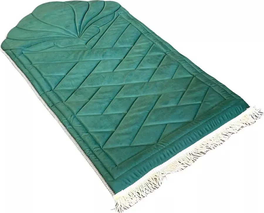 Mirac Luxe gebedskleed met voering groen