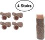 Miro Ecommerce Tafelpoot schoenen Gebreid – Poot sokjes – bescherming – beschermers – Doppen – Stoelpoot – Krasvrij – 4 stuks – Gebreid Grijs - Thumbnail 2