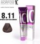 Mirplay Morfose Color Cream 8.11 Intense Light Ash Auburn 100ml Haarverf - Thumbnail 1
