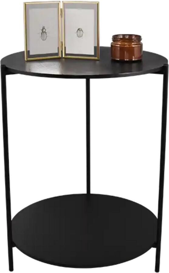 Mirrors and More Bijzettafel Paulina H 60 cm zwart