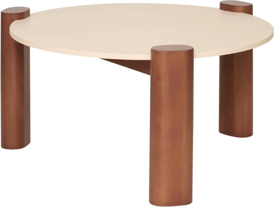 MISOU Bijzettafel Salontafel Koffietafel Banktafel Hout Donkerbruin 85x43cm BUA