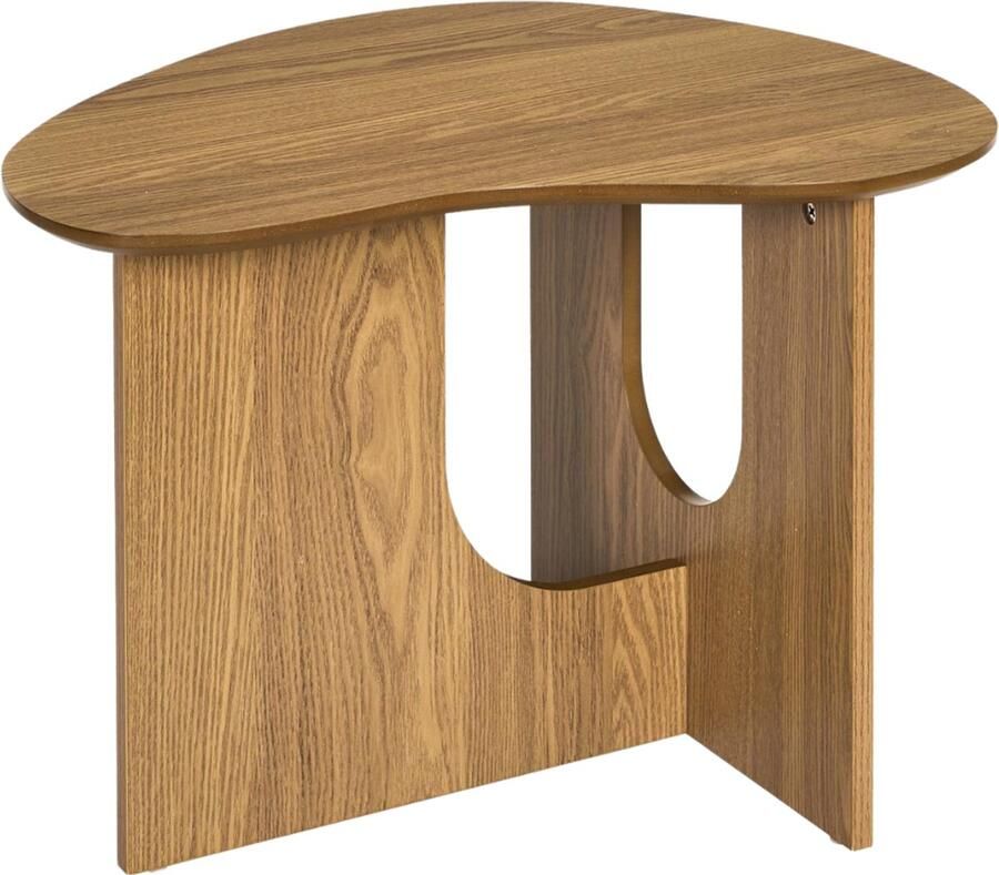 MISOU Calypso Bijzettafel Organische Koffietafel Hout Woonkamer Salontafel Bank Tafel