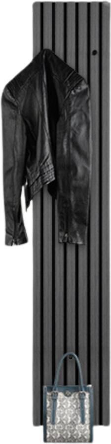 MISOU MIRRORS AND MORE Kapstok Wandpanelen Wandkapstok Akoestische panelen Wanddecoratie Lattenwand Garderobe met 3 haken MDF Vilt 160x25cm GRACE - Foto 2