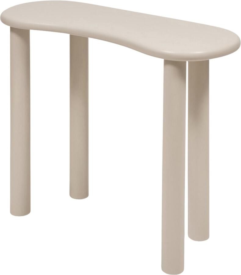 MISOU Sidetable Kaptafel 100x40x80cm Wandtafel Makeuptafel Consoletafel Haltafel Pine Hout Beige ASTRA