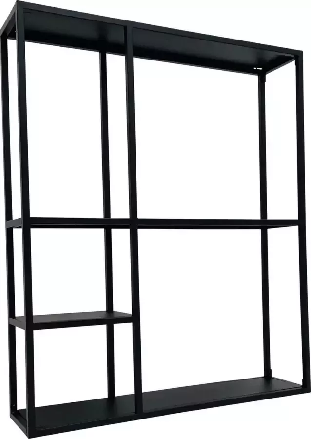 Mister Habitat Black 5 Vaks Wandrek 75x18x90 cm