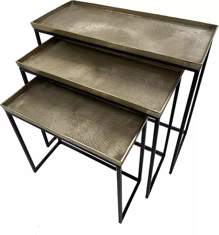 Mister Habitat The Chrysler-Salontafel set van 3 - Foto 1