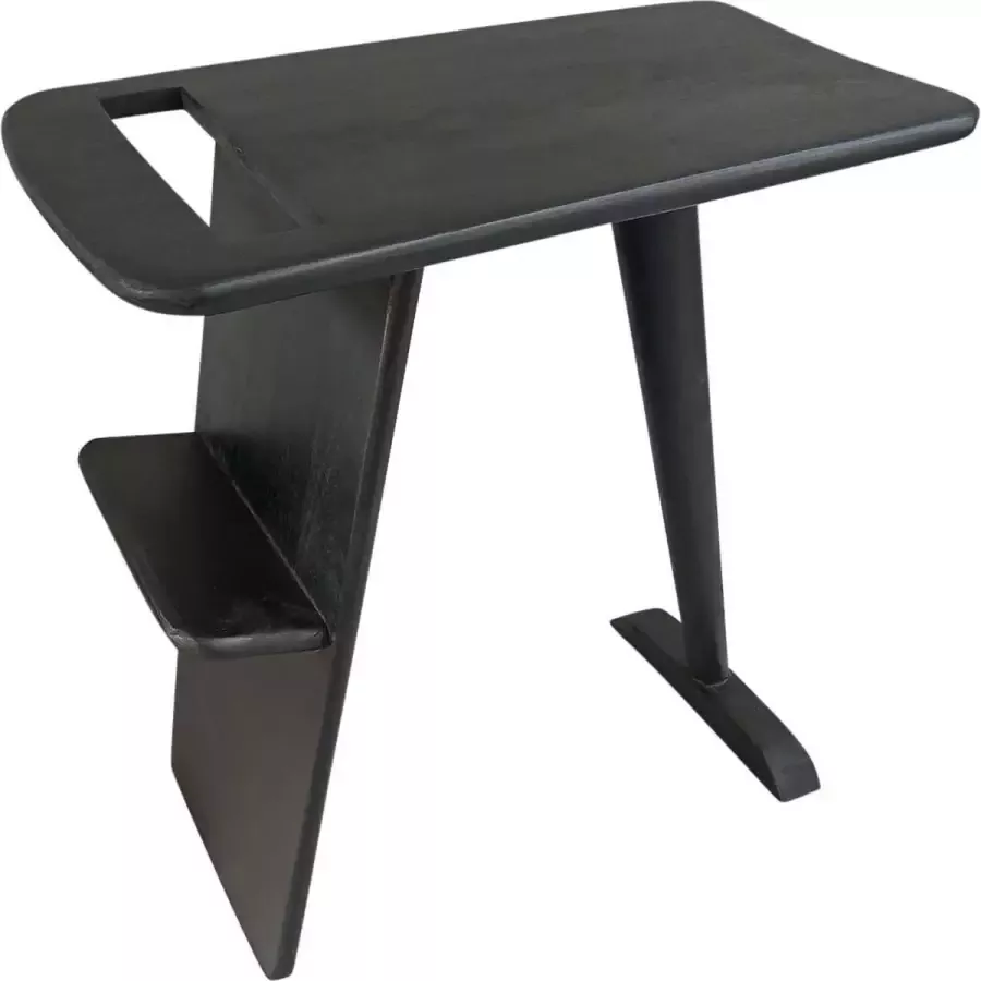Mister Habitat The O-Voque-magazine bijzettafel-zwart mango hout - Foto 1