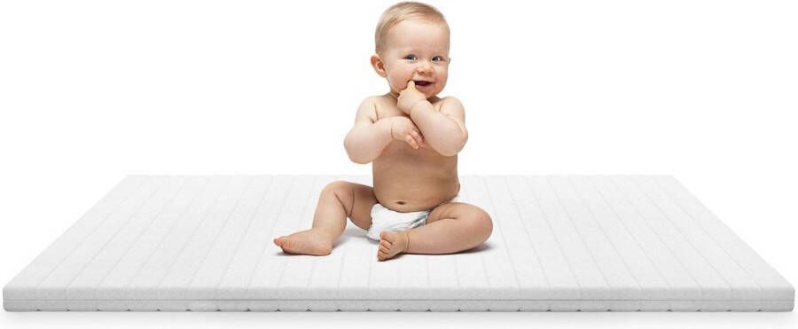 Mister Sandman Ledikant matras 60x120 Baby Matras 60x120 cm van koudschuim Ademend en hygiënisch Wasbare hoes Baby matras zacht ligcomfort Hoogte 5 cm