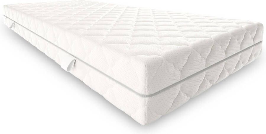 Mister Sandman Matras 90 x 200 cm Hoogte 21cm Pocketvering matras 90x200 met 7 zones Ergonomisch Gemiddeld of medium stevig Matras 90x200 eenpersoons Ademende Matrassen 90 x 200 Koudschuim matras geveerdGemiddeld