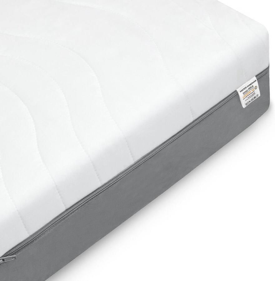 Mister Sandman Matras 160 x 200 cm 7 Zones Koudschuim Matras 160x200 Hoogte 13cm Matras 160x200 cm eenpersoons Anti-allergische wasbare hoes met rits Matrassen 160 x 200 Stevig matras