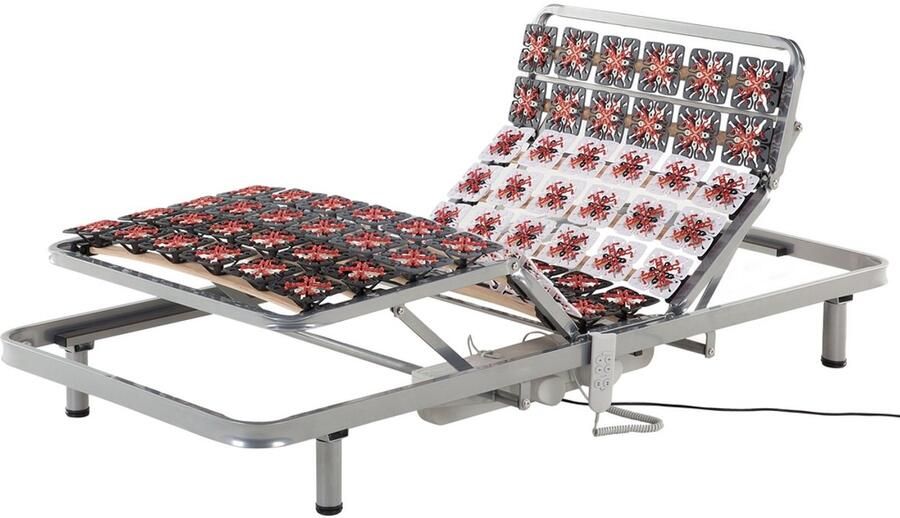 Mister Sandman Lattenbodem 140x200 cm 7 zones 28 latten verstelbaar hoofdeinde gemaakt van beuken- & berkenhout draagvermogen ca. 150kg bedbodem