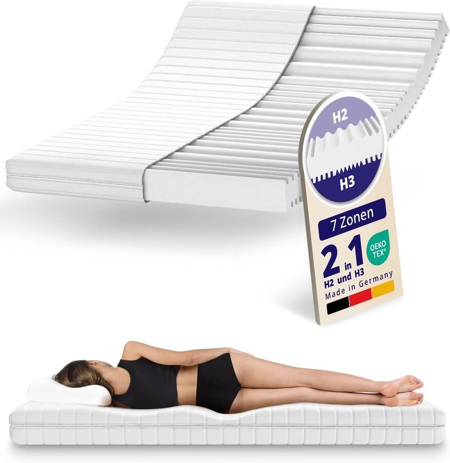 Mister Sandman Matras 80x190 7 zones koudschuim premium plus tijk 15 cm hoog Zacht - Foto 3
