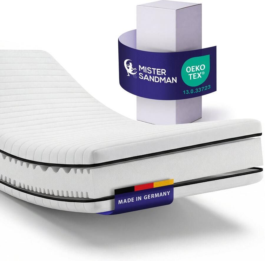 Mister Sandman Matras 80x190 7 zones koudschuim premium plus tijk 15 cm hoog Gemiddeld - Foto 4