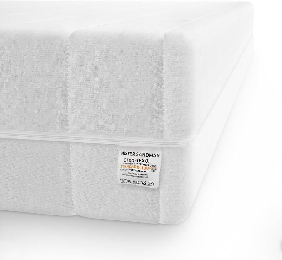 Mister Sandman Matras 80x190 7 zones koudschuim premium plus tijk 15 cm hoog Stevig