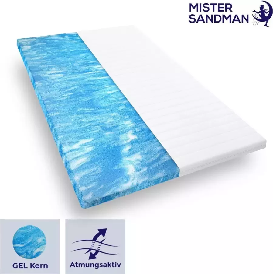 Mister Sandman Topdekmatras 100x200x4 cm gel topper premium tijk gel matrastopper