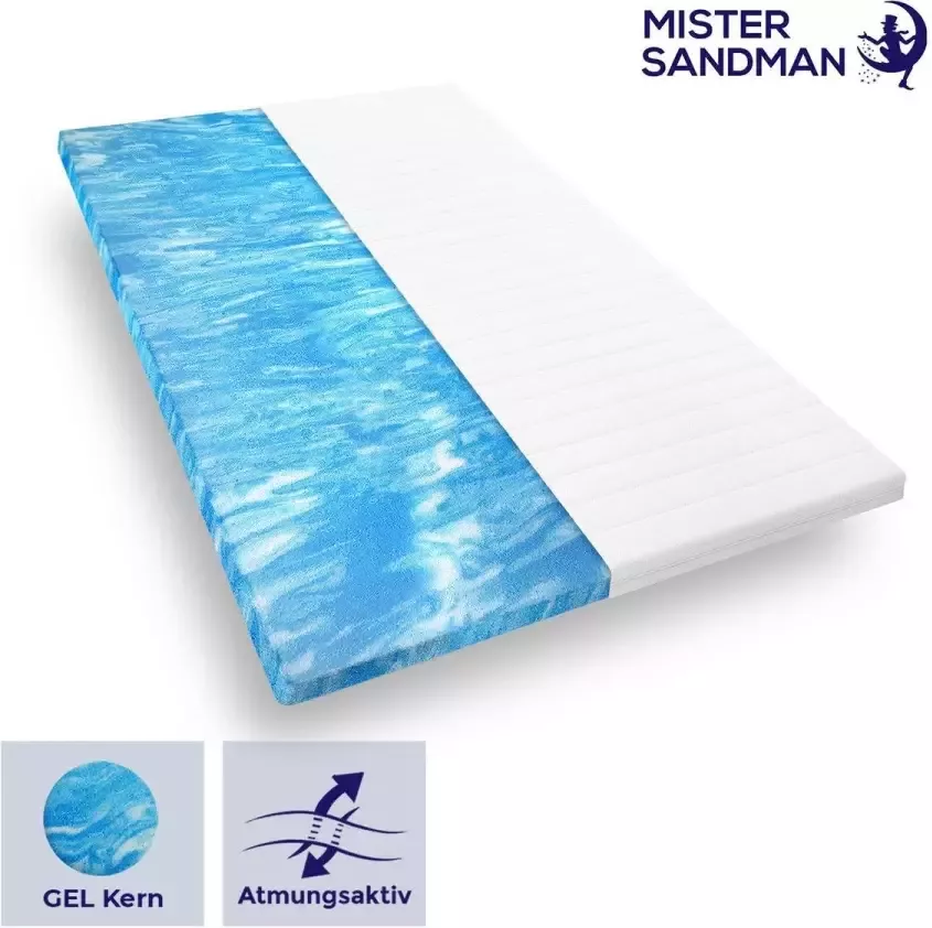 Mister Sandman Topdekmatras 120x190x4 cm gel topper premium tijk gelmatrastopper