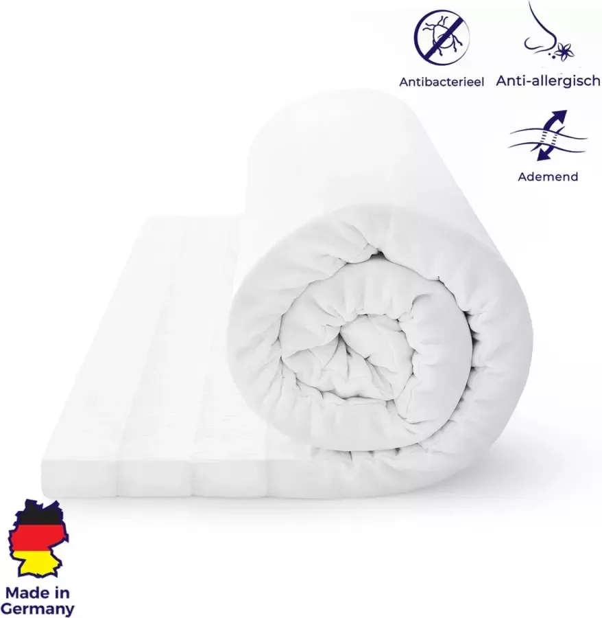 Mister Sandman Topper 160x200 cm koudschuim comfort plus tijk topdekmatras Topper matras 5 cm hoog Gemiddeld