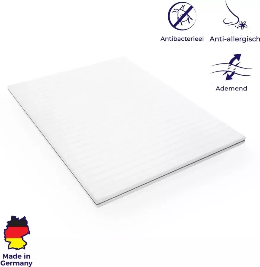 Mister Sandman Topper matras 90x200 cm koudschuim comfort plus tijk topdekmatras 5 cm hoog