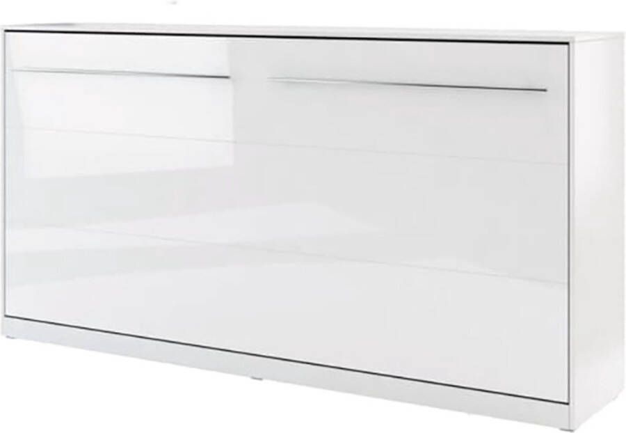 Misterbed Concept Horizontaal Opklapbed Breedte 90cm Wit Hoogglans