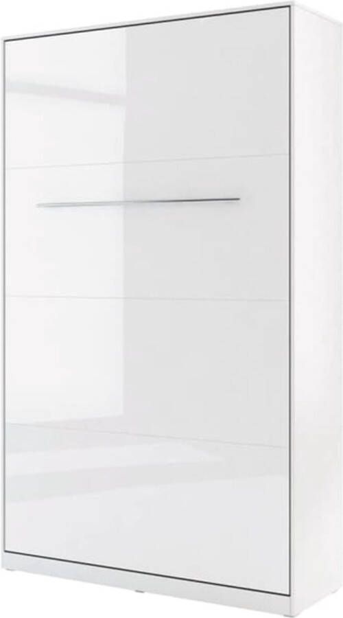 Misterbed Concept Verticaal Opklapbed Breedte 120cm Wit Hoogglans