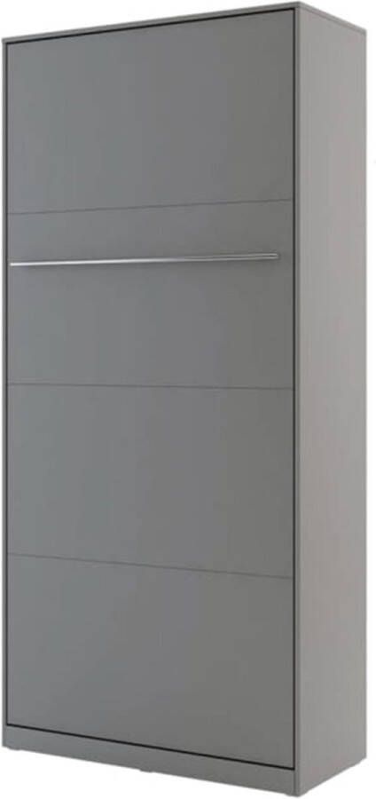 Misterbed Concept Verticaal Opklapbed Breedte 90cm Grijs