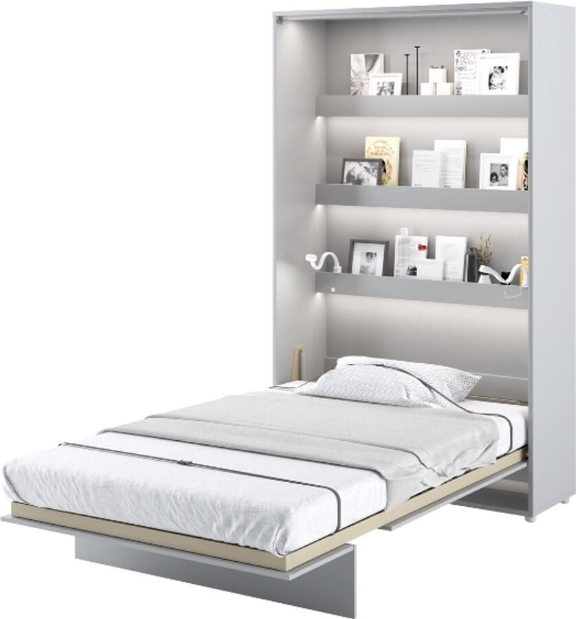 Beds and more Murphy Verticaal Opklapbed 120x200 Grijs