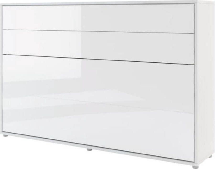 Misterbed Murphy Horizontaal Opklapbed 120x200 Wit Hoogglans