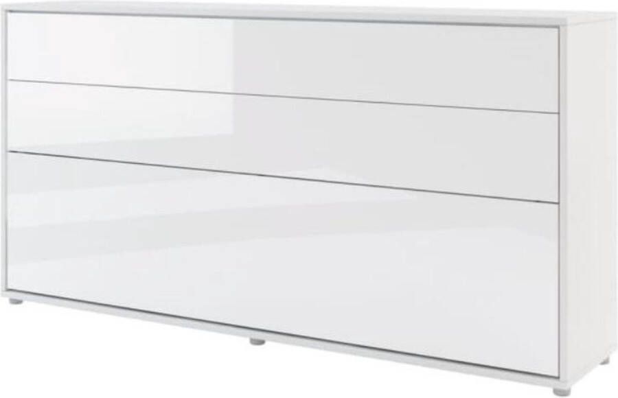 Misterbed Murphy Horizontaal Opklapbed 90x200 Wit Hoogglans