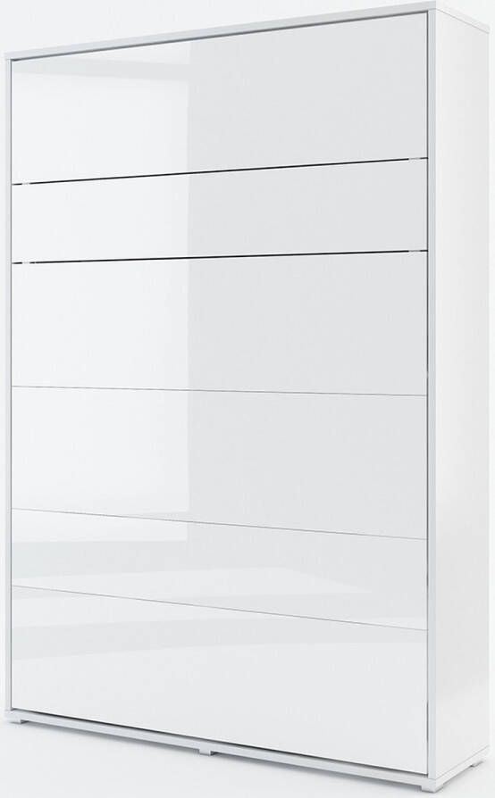 Misterbed Murphy Verticaal Opklapbed 140x200 Wit Hoogglans