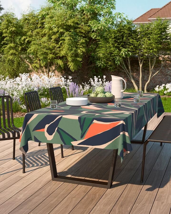 Mistral Home TAFELKLEED loneta 150 x 250 cm botanisch veelkleurig