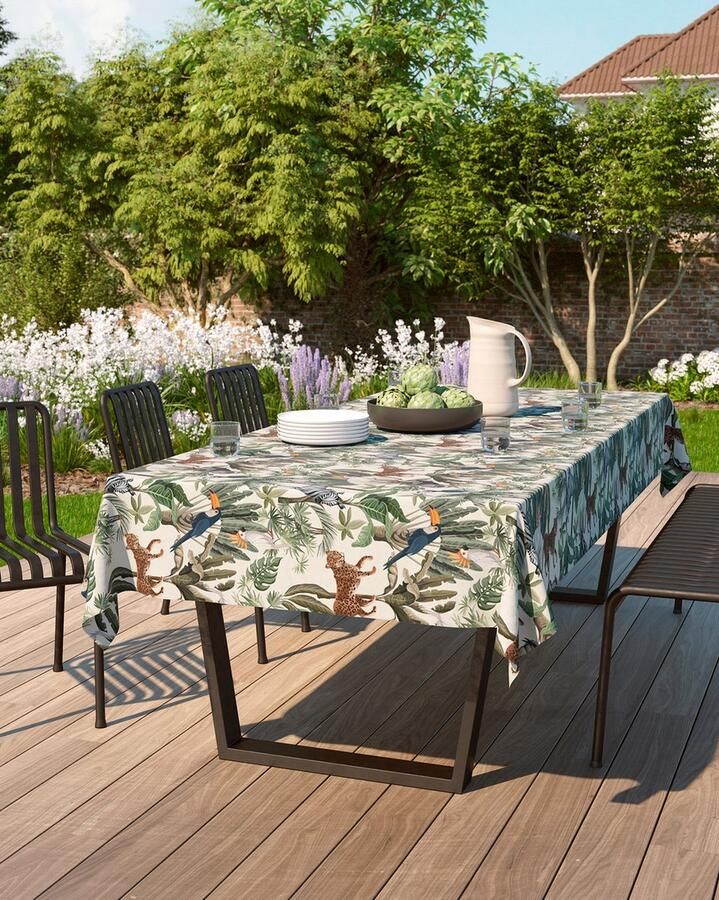 Mistral Home TAFELKLEED loneta 150 x 250 cm tekening veelkleurig