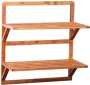 MK Bamboo Oslo wandrek met 2 etages 50 x 24 x 54 cm hout - Thumbnail 1