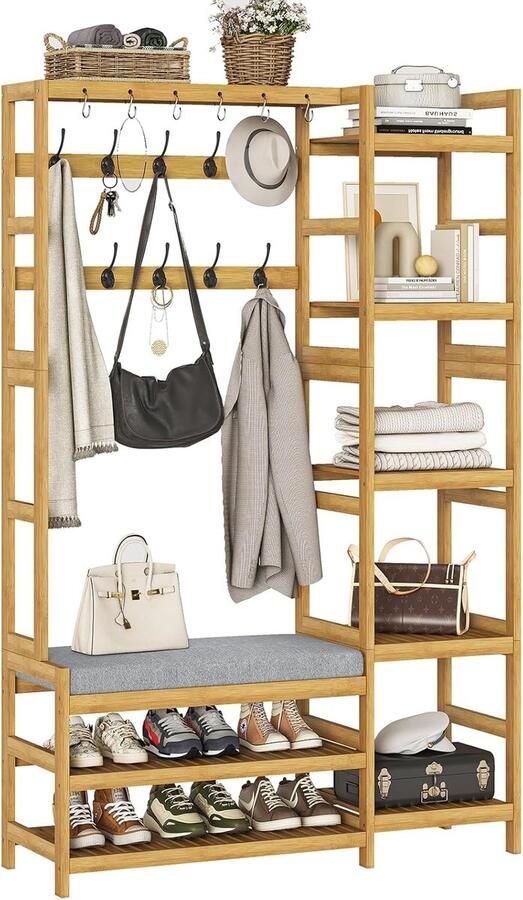 MKSS Halmeubel met Kapstok Halbank Halkastje