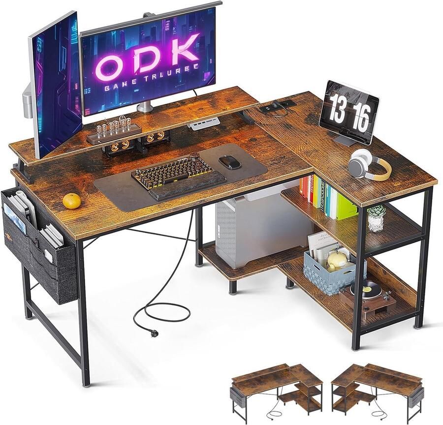 MKSS Hoekbureau Gaming Bureau L Vormig Computer Desk