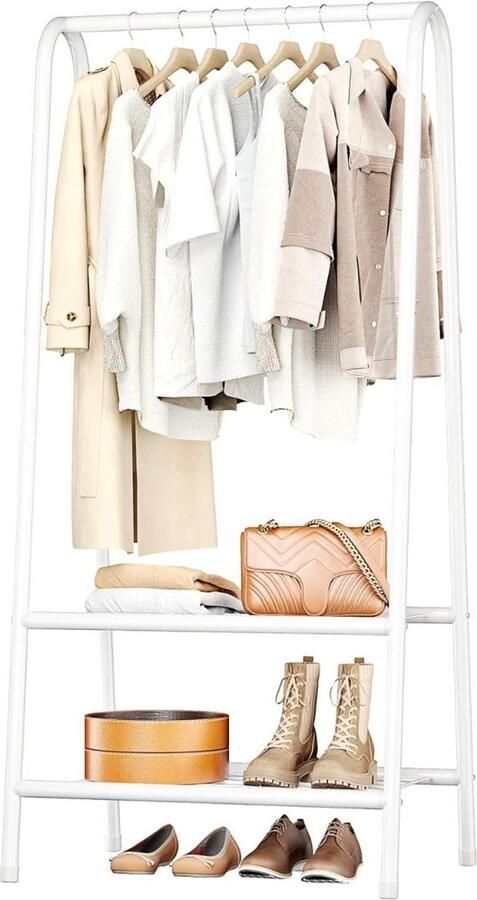 Dailysupplies Kledingrek Metaal Kledinghangers Dressboy Wit