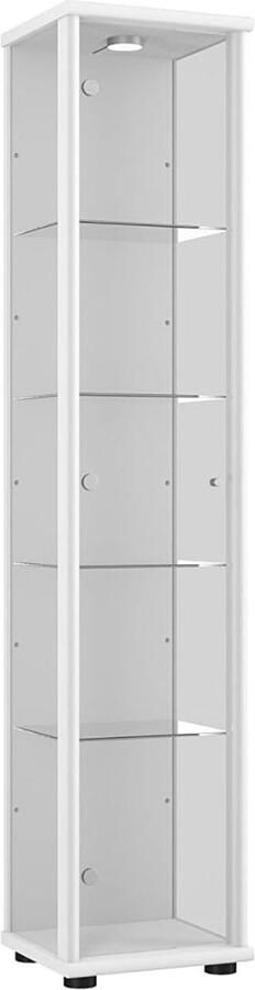 DailySupplies Vitrinekast met Glas Dressoir Kasten Opbergkast Wit