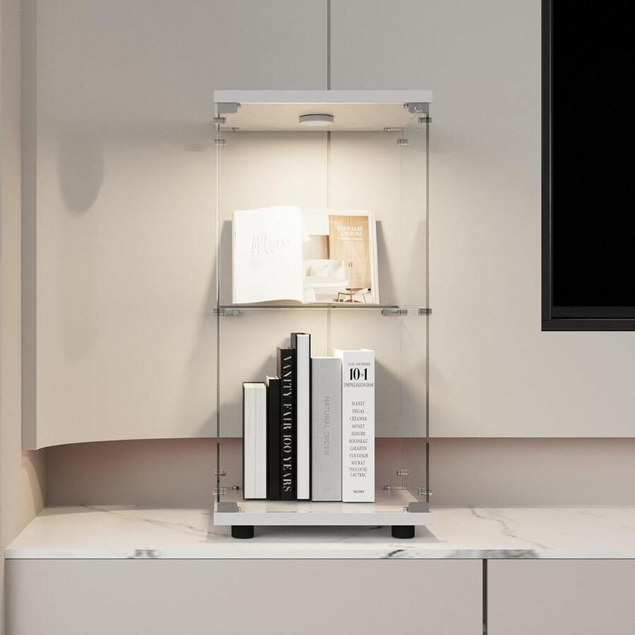 MKSS Vitrinekast met Glas Vitrinekasten Woonkamer Transparant