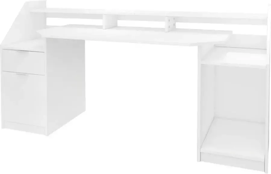 ML-Design Bureau met lade 180x90 cm wit MDF - Foto 2